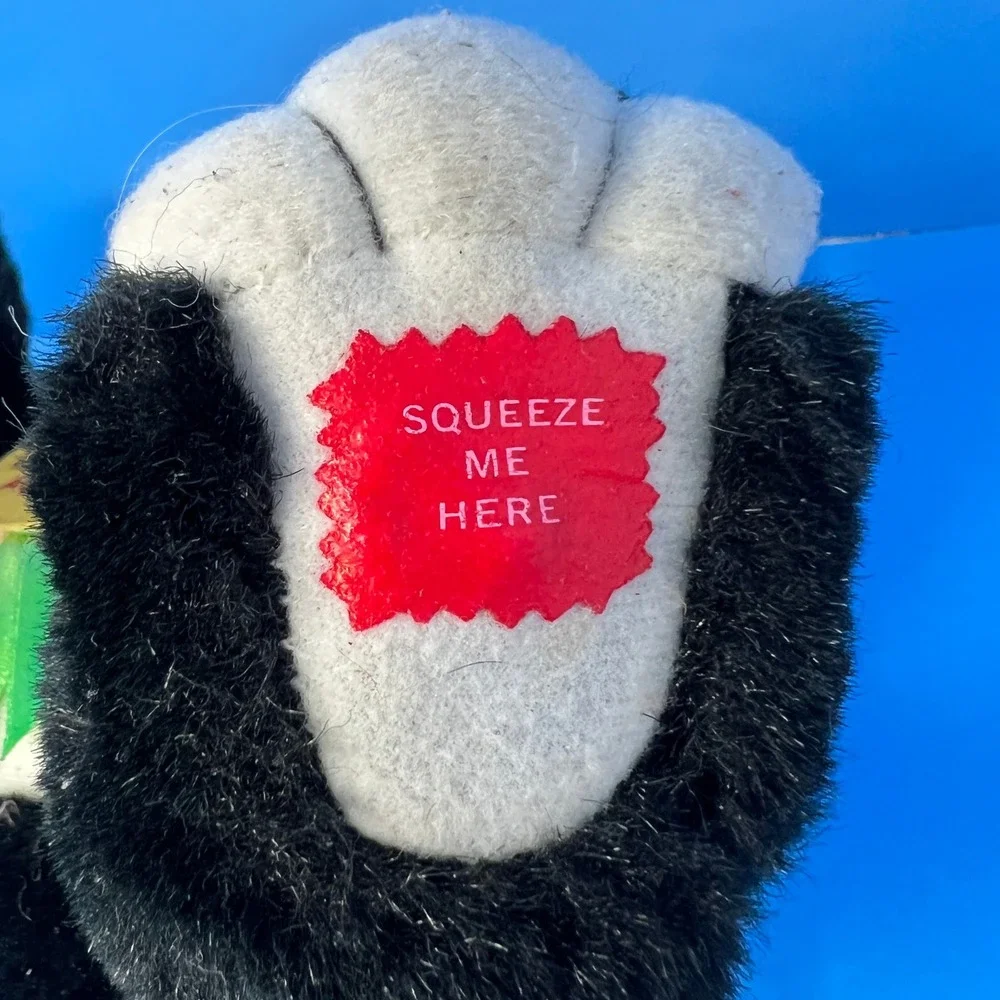 Alley‎ Cat Vintage Plush Medium Black White Dare You To Tease Me 1997